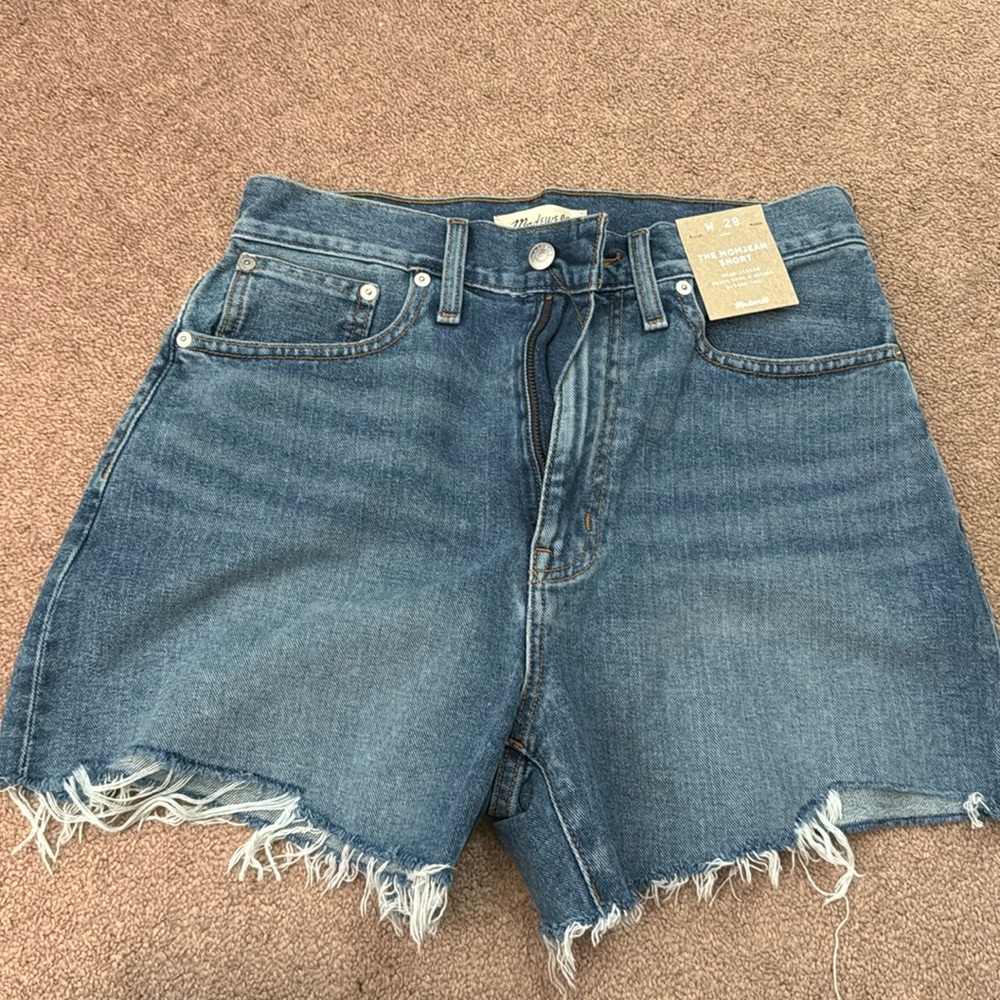 Madewell Mom Jean Short in Bledsoe